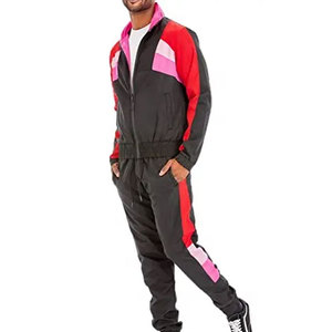 Ensemble de survêtement sportif élégant en deux pièces pour l'hiver, imprimé, coupe-vent, léger, en polyester, veste coupe-vent, pantalon de jogging, OEM privé - Product Image 4