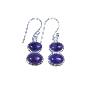 Boho Style 925 Sterling <b>Silver</b> Amethyst Gemstone <b>Earrings</b> Jewelry Handmade <b>Silver</b> <b>Earrings</b> Jewelry For Women <b>Wedding</b> Gift For - Product Image 1