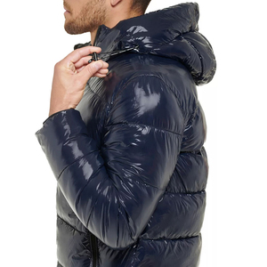 Chaqueta acolchada impermeable a prueba de viento con cremallera suave de primavera personalizable con frente de camuflaje de alta calidad para hombre - Product Image 3