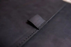 Lujo logotipo personalizado suave guijarro cuero 13 "15" pulgadas portátil bolsas para Unisex imán Delgado negocios maletín viaje portátil manga - Product Image 2