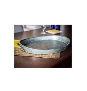 Simple Large Size Galvanized Tin Tray Deluxe Quality Tableware Decoration Food Serving Tray Premium Kitchenware Food Tray - Product Image 4