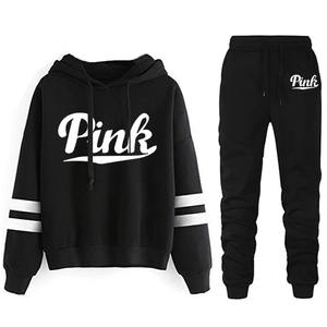 Nuevo chándal para mujer, ropa estampada con capucha, sudadera de algodón, pantalones de chándal, traje de jogging informal, prendas de vestir y pantalones para mujer - Product Image 3