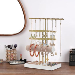 Los últimos soportes de joyería de lujo Diseño adorable Joyas de metal Hecho a mano Oro Antiguo Soporte y soporte de joyería - Product Image 5