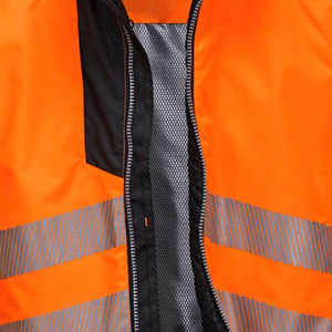 Chaqueta de Seguridad Industrial, Suministro de Fábrica, Poliéster Amarillo y Negro, Impermeable, Alta Visibilidad, Reflectante, Diseño OEM - Product Image 4