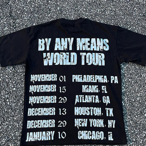 เสื้อยืดรัดรูปบ็อกซี่สำหรับผู้ชายเสื้อผ้าแนวสตรีทแวร์โอเวอร์ไซส์ผ้าคอตตอน300gsm ครอปไซส์วินเทจ - Product Image 6