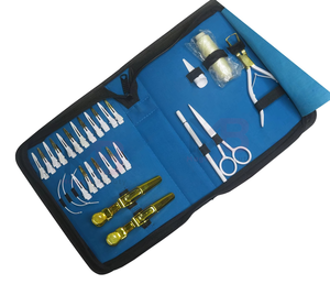 Kit d'outils professionnels de haute qualité en acier inoxydable pour extensions de cheveux avec pinces crocodiles et outils capillaires essentiels - Product Image 6