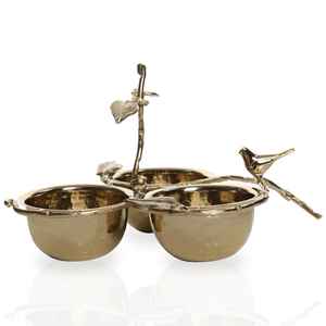 Fancy Vantage Modern Brass Shiny Polish Condiment Venta caliente Premium Bowl Luxuries Royal Classic Look Fruit Serving Tazón hecho a mano - Product Image 3