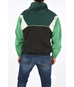 2025 vente en gros de vêtements de sport pour hommes Logo personnalisé imperméable à capuche veste coupe-vent grande taille réversible avec technique brodée - Product Image 6