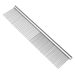 Professional Stainless Steel Grooming Comb for Medium Pets Simple Style Cat Comb Tool for Removing Tangles Knots Dog Grooming - Product Image 1