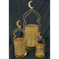 Lanterne marocaine en métal artisanal, décoration classique pour la maison, pour l'Aïd Moubarak, le Ramadan, les mariages, Noël, porte-bougie