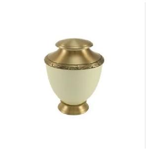 Urne élégante au design gravé pour urne de crémation Accessoires pour humains et animaux de compagnie Urne funéraire pour animaux de compagnie avec émail Prix bas - Product Image 1