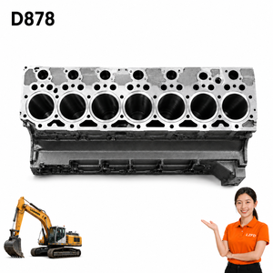 Bloc-cylindres de moteur diesel 10122281 D878 pour pièces d'excavatrice <span class=keywords><strong>Liebherr</strong></span>, bloc nu de haute précision, pièces de rechange pour moteur - Product Image 1