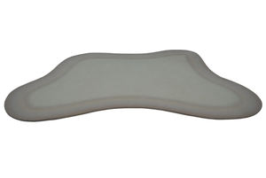 พรมทอมือ ขนสัตว์แท้ 100% เป็นมิตรกับสิ่งแวดล้อม ขนปานกลาง ผ้ารองบาง รูปทรงแปลกใหม่ ลายโมเดิร์น นามธรรม สีไอวอรี่-เทา สำหรับตกแต่งบ้าน - Product Image 6