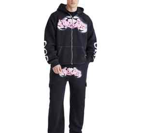 Survêtement décontracté à capuche d'hiver personnalisé, imprimé, conçu pour le confort, la flexibilité et une forte visibilité des motifs en relief - Product Image 1