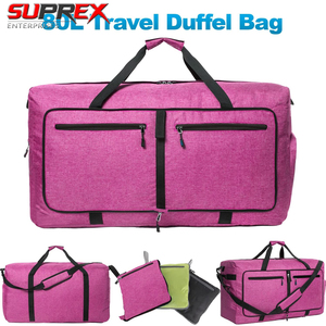 Bolsa de Viaje Plegable Impermeable SUPREX de 80L, Bolsa de Gimnasio de Gran Capacidad, Ligera, Compacta, con Diseño de Nieve - Product Image 2