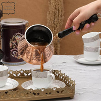 Cafetière antique au design ancien Pot à café en cuivre fait à la main Look antique Pot à café traditionnel turc grec arabe