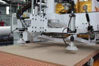 Routeur CNC Syntec Control 1330 ATC pour le bois, machine de fabrication de meubles avec étiquetage automatique