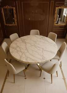 Mesa de Centro de Mármol de Lujo con Base Esculpida, Encimera de Resina de Piedra Natural, Diseño Contemporáneo, Elegante para Sala de Estar - Product Image 4