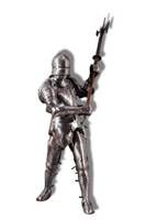 Traje de Armadura Medieval de Caballero Gótico de Aleación de Zinc y Latón CH, Decoración Completa para el Hogar, Acabado Pulido para Bodas, Impresión Digital, Logotipo Personalizado