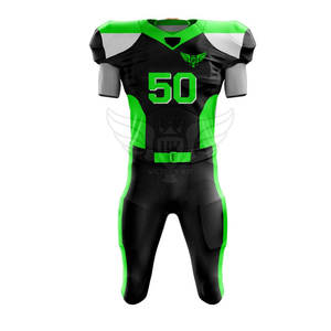Uniforme de football américain à bas prix de haute qualité en uniforme de football américain en polyester 100% - Product Image 1