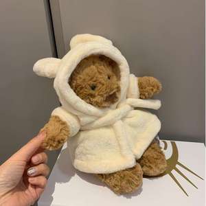 JC Super <b>Soft</b> Plush Bear Bathrobe 28-56cm Children's Comforter <b>Toy</b> Cute Anime Character <b>Stuffed</b> Teddy Bear 28cm Cute Bathrobe - Product Image 4
