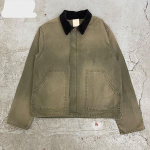 Oem fabricante personalizado para hombre invierno elegante camionero chaqueta de mezclilla personalizada pato lona trabajo bomber chaqueta con cuello de pana - Product Image 5