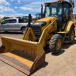 Caterpillar Cat 416e 420e 420f 430f Tractor retroexcavadora usado con núcleo de cargador frontal y bomba de motor lista para exportación - Product Image 1