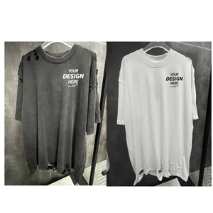 T-shirt court vintage délavé pour homme, coupe classique, 100% coton, style streetwear décontracté, séchage rapide, respirant - Product Image 6