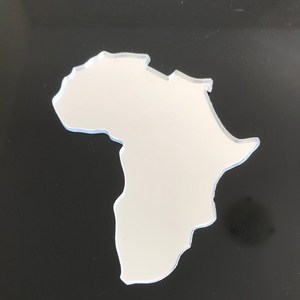 Miroirs acryliques en forme de carte d'afrique, acryliques incassables pour enfants avec bords polis au laser - Product Image 5
