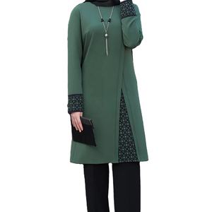 Abaya en tissu satiné de Dubaï pour femmes, vêtements modernes, décontractés, modestes, robe courte en lin, look musulman traditionnel, pour décontracté et formel - Product Image 1