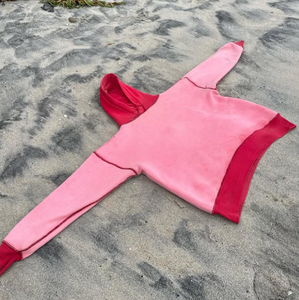 เสื้อฮู้ดผู้ชายผ้าฟลีซโอเวอร์ไซส์ผ้าคอตตอนฟอก100% ฟอกขาวสไตล์วินเทจย้อมสีย้อมตามสั่ง2025/26 500gsm 400กรัม - Product Image 2