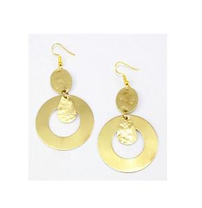 Boucles d'oreilles en laiton de haute qualité pour femmes, bijoux de mode pour les fêtes, les mariages, finition de qualité supérieure, boucles d'oreilles en laiton naturel, prix de gros - Product Image 5