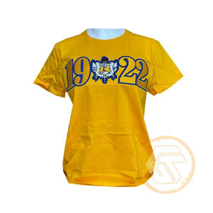 Camiseta de Sororidad Sigma Gamma Rho de GREEK TREASURES al por Mayor, 100% Algodón Jersey, Cuello Redondo, Media Manga, Bordada, Verano - Product Image 2