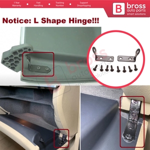 BDP1203 Glove <b>Box</b> Lid L Shape Hinge Repair Kit 8E1880302E for <b>A3</b> A4 S4 RS4 B6 B7 8E - Product Image 5