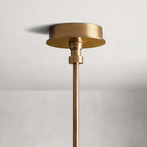 Lampadario a soffitto rotondo in ottone <span class=keywords><strong>moderno</strong></span> in pelle americana <span class=keywords><strong>per</strong></span> soggiorno a casa Hotel decorazione luci a sospensione - Product Image 6