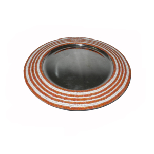 Crystal <b>Beads</b> Decorative Hotel Restaurant Supplies Crystal Mosaic Decorative Rounded Charger Plate - Product Image 2