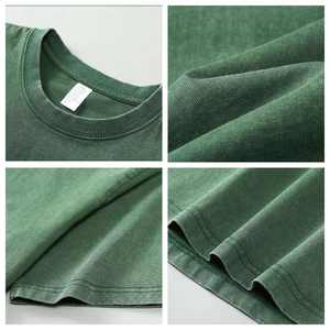 T-shirts pour hommes délavés à l'acide, coupe ample et classique, avec logo personnalisé et motifs graphiques, par un fabricant de vêtements - Product Image 2