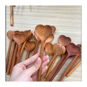 Cuchara de madera de mango largo natural-Cuchara de madera Premium para té de hierbas, leche, jugo, gelatina-Ideal para pedidos a granel - Product Image 2