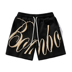 Short d'été Unisex Streetwear Custom Puff Print 100% Cotton Sweat Sports Gym Breathable Joggers French Terry Custom Shorts - Product Image 6