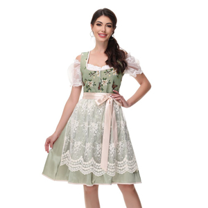 Traditionnel allemand femmes décontracté Oktoberfest Dirndl robe tenue bière Festival Cosplay Costume pour femmes adultes - Product Image 3