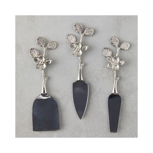 Ensembles de fromage en acier inoxydable avec tige manche brindille Branches en acier inoxydable Design Trancheuse à fromage Ensemble d'outils à fromage Pelle - Product Image 2