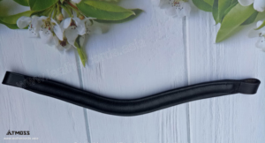 Diadema de Cuero Premium para Caballo con Cristales de Oro Rosa, Accesorio Ecuestre de Lujo para Brida y Cabezada - Product Image 4