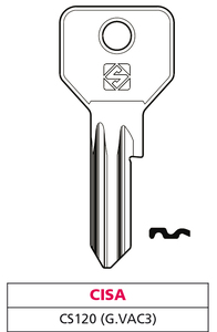 Chiave Asc Cs120 (g. Vac 3) Cisa - Product Image 1