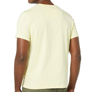 Camisas y camisetas para adultos de secado rápido 100% camiseta Original de algodón con cuello en V para hombres, ropa informal lisa en blanco transpirable al por mayor - Product Image 6