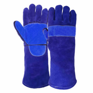 Gants de soudage robustes à double paume fendue en cuir de vachette haute performance Gants de protection personnelle résistants à l'abrasion - Product Image 2