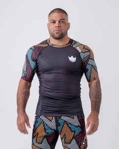 Maillot de bain de natation UPF 50 + Anti-soleil Rash Guard Hommes Unisexe Compression MMA Rash Guard Respirant par Edge Force Sportswear - Product Image 2