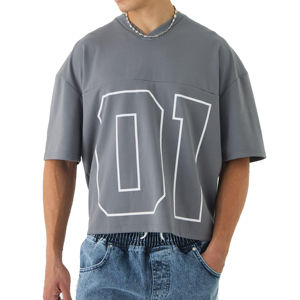 เสื้อเจอร์ซีย์พิมพ์โลโก้แห้งเร็วระบายอากาศได้ดี - Product Image 1