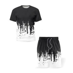 Style de rue grande taille motif personnalisé Logo coton imprimé conception 100% coton respirant été Shorts survêtements pour hommes - Product Image 4