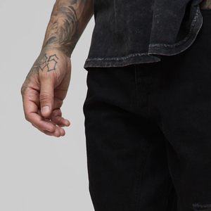 Shorts en jean déchirés pour hommes, style décontracté chic, polyvalents, été, élégants, décontractés, fabriqués en coton doux avec un design de logo personnalisé - Product Image 5
