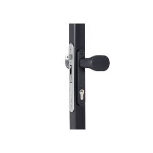 Juego de manetas con bordes redondeados, Aluminio anodizado, con función fija y/o giratoria Locinox 3006PAD, RAL 9005 - Product Image 1